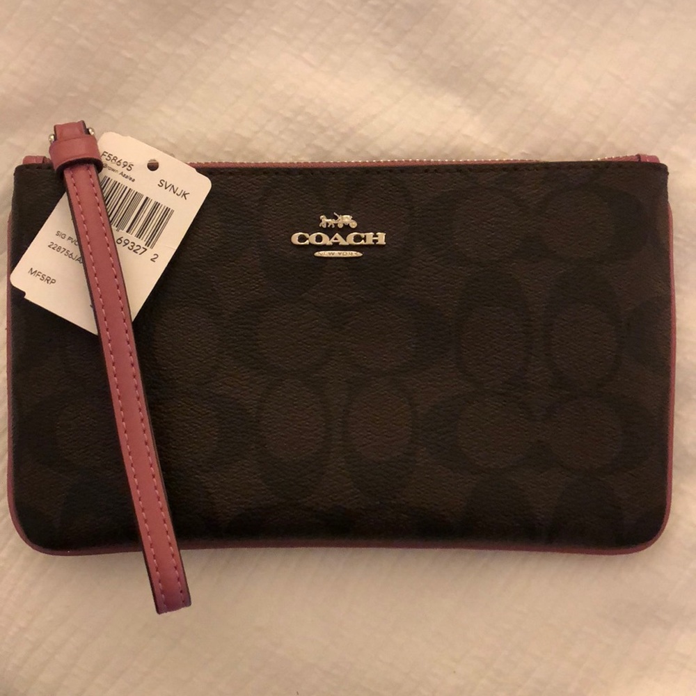 Authentic Coach wristlet wallet
